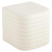 Cyan Designs 12222 - Channel Ottoman | Off-White