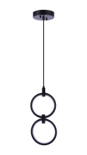 Craftmade 59392-FB-LED - Context 2 Light LED Pendant in Flat Black