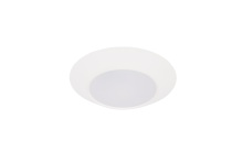 Craftmade X9304-W-LED-5CCT - Slim Line 4" (5.9" Overall) 1 Light LED Flush in White; 5CCT Selectable 2700-5000K