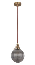 Craftmade P832VB1 - State House 9.38" 1 Light Mini Pendant in Vintage Brass