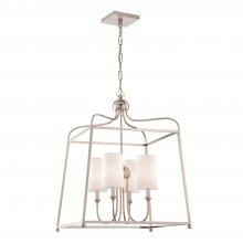 Crystorama 2244-PN - Libby Langdon Sylvan 21.5'' Polished Nickel Chandelier
