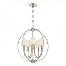 Crystorama 2247-PN - Libby Langdon Sylvan 22.5'' Polished Nickel Chandelier