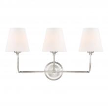 Crystorama 2443-OP-BN - Libby Langdon Sylvan 23.25'' Brushed Nickel Bathroom Vanity