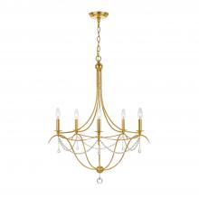 Crystorama 425-GA - Metro 27.5'' Antique Gold Chandelier