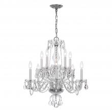 Crystorama 5080-CH-CL-MWP - Traditional Crystal 23'' Hand Cut Crystal Polished Chrome Chandelier