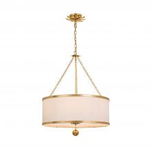 Crystorama 518-GA - Broche 24'' Antique Gold Chandelier