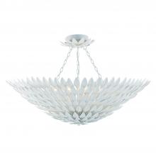 Crystorama 519-MT_CEILING - Broche 30'' Matte White Semi Flush Mount