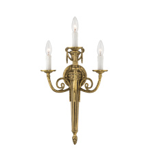 Crystorama 663-MB - Loxley 12.75'' Matte Brass Sconce