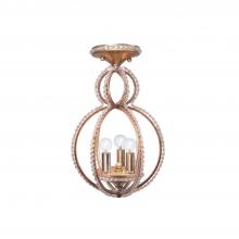 Crystorama 6760-DT_CEILING - Garland 9.5'' Distressed Twilight Semi Flush Mount