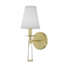 Crystorama 8861-AG - Baxter 5'' Aged Brass Sconce
