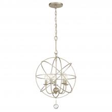 Crystorama 9224-OS - Solaris 17'' Olde Silver Chandelier