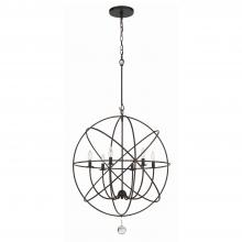 Crystorama 9228-EB - Solaris 28.5'' English Bronze Chandelier
