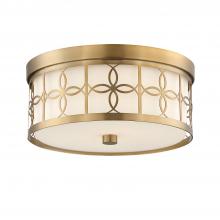 Crystorama ANN-2105-VG - Anniversary 13.5'' Vibrant Gold Flush Mount