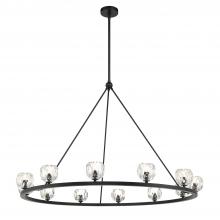Crystorama ARA-10266-MK - Aragon 48'' LED Matte Black Chandelier
