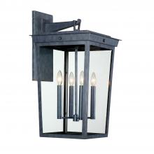 Crystorama BEL-A8064-GE - Belmont 14'' Graphite Outdoor Sconce