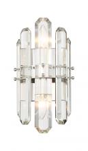 Crystorama BOL-8882-PN - Bolton 7.5'' Polished Nickel Sconce