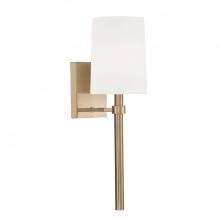 Crystorama BRO-451-VG - Bromley 5.5'' Vibrant Gold Sconce