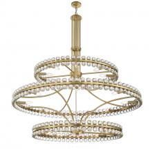 Crystorama CLO-8000-AG - Clover 48'' Aged Brass Chandelier