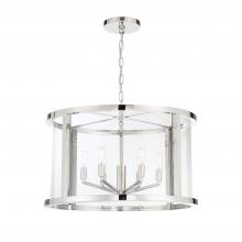 Crystorama DEV-B8066-PN - Libby Langdon Devon 24'' Polished Nickel Chandelier
