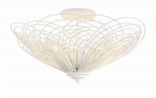 Crystorama DOR-B7703-MT - Doral 19'' Matte White Semi Flush Mount