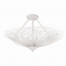 Crystorama DOR-B7706-MT_CEILING - Doral 24'' Matte White Semi Flush Mount