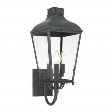 Crystorama DUM-9802-GE - Dumont 9.25'' Graphite Outdoor Sconce
