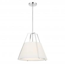 Crystorama FUL-904-PN - Fulton 20'' Polished Nickel Pendant