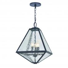 Crystorama GLA-9705-WT-BC - Brian Patrick Flynn Glacier 14'' Black Charcoal Outdoor Pendant