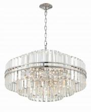 Crystorama HAY-1407-PN - Hayes 28'' Polished Nickel Chandelier