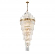 Crystorama HAY-1419-AG - Hayes 24'' Aged Brass Chandelier