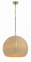 Crystorama JAC-10503-SG - Jace 20'' Soft Gold Pendant