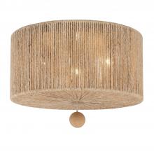 Crystorama JES-B7103-BS - Jessa 16'' Burnished Silver Flush Mount