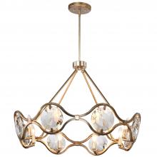 Crystorama QUI-7628-DT - Quincy 29.5'' Distressed Twilight Chandelier