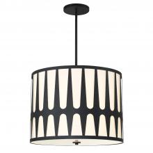 Crystorama ROY-809-BK - Royston 24'' Black Pendant