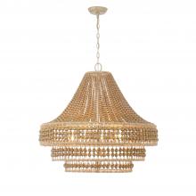 Crystorama SIL-B6008-BS - Silas 30'' Burnished Silver Chandelier