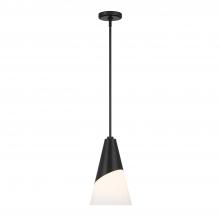 Crystorama TOR-901-MK - Brian Patrick Flynn Tori 9'' Matte Black Pendant
