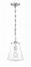 Crystorama VSS-7003-PN - Voss 8.25'' Polished Nickel Pendant