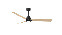 Matthews Fan Company AKLK-BK-LM-56 - Alessandra-56" Three Blade Transitional Ceiling Fan-5CCT Integrated LED-Matte Black Finish
