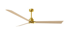 Matthews Fan Company AKLK-BRBR-LM-72 - Alessandra-72" Three Blade Transitional Ceiling Fan-5CCT Integrated LED-Brushed Brass Finish