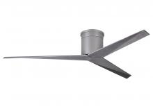 Matthews Fan Company EKH-BN-BW - Eliza-H - Flush Mount Ceiling Fan - Brushed Nickel Finish - Barn Wood Tone Blades
