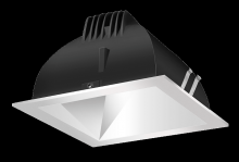 RAB Lighting NDLED4SD-80YHC-M-S - RECESSED DOWNLIGHTS 12 LUMENS NDLED4SD 4 INCH SQUARE UNIVERSAL DIMMING 80 DEGREE BEAM SPREAD 3000K