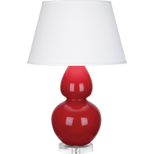 Robert Abbey RR23X - Ruby Red Double Gourd Table Lamp