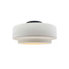 Justice Design Group CER-6360-BIS-MBLK - Small Tier Semi-Flush