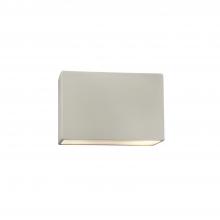 Justice Design Group CER-5640W-MAT - Small ADA Rectangle (Outdoor) Wall Sconce - Closed Top