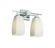 Justice Design Group FSN-8702-10-OPAL-CROM - Aero 2-Light Bath Bar