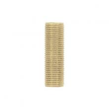 Satco Products Inc. 90/5008 - 1/8 IP Steel Nipple; Yellow Zinc Plated; 1" Length; 3/8" Wide