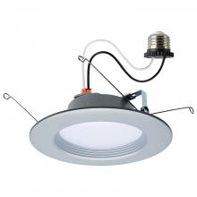 Satco Products Inc. S11836R1 - 9 Watt; LED Downlight Retrofit; 5-6 Inch; CCT Selectable; 120 Volts; Brushed Nickel Finish