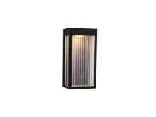 Avenue Lighting AV9901-BLK - Avenue Outdoor 12"  Pendant in Black with Ribbed Glass