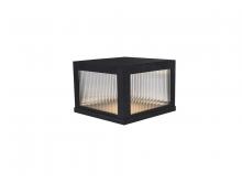 Avenue Lighting AV9905-BLK - Avenue Outdoor 10"  Sconce in Black with Ribbed Glass