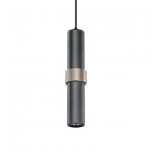 Avenue Lighting HF1080-LDG - Cicada 15"  Smooth  Pendant in Dark Grey and Knurled Light Grey